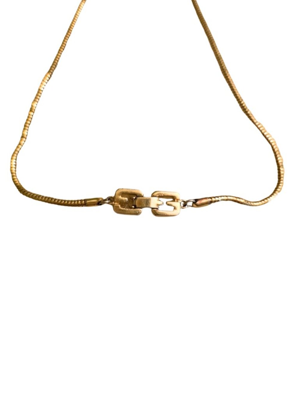 GIVENCHY 4G Padlock Logo Gold Plated Necklace - Great Condition - Picture 3 of 3